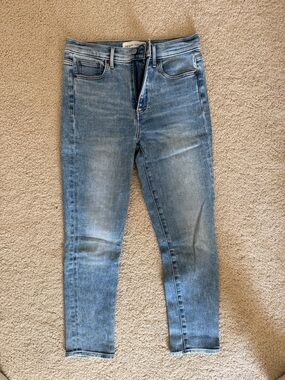 Denim Forum Nico Mid Rise Skinny Crop Jeans